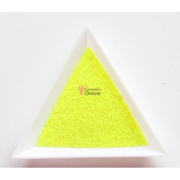Nisip fin pentru unghii 10g Galben Neon